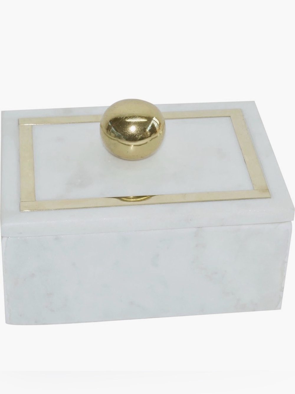 Sagebrook Home Marble Jewelry Box New